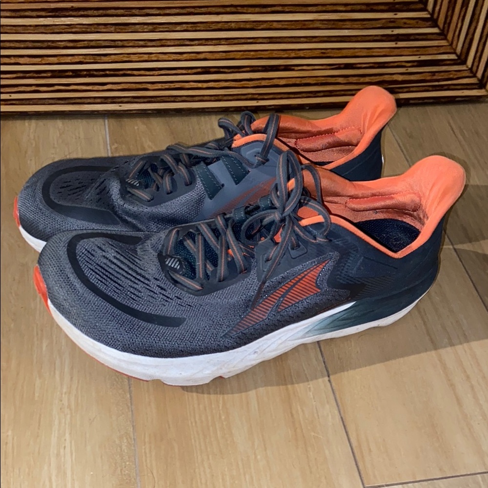 Altra Black and Orange Athletic Shoes Lightweight Performance